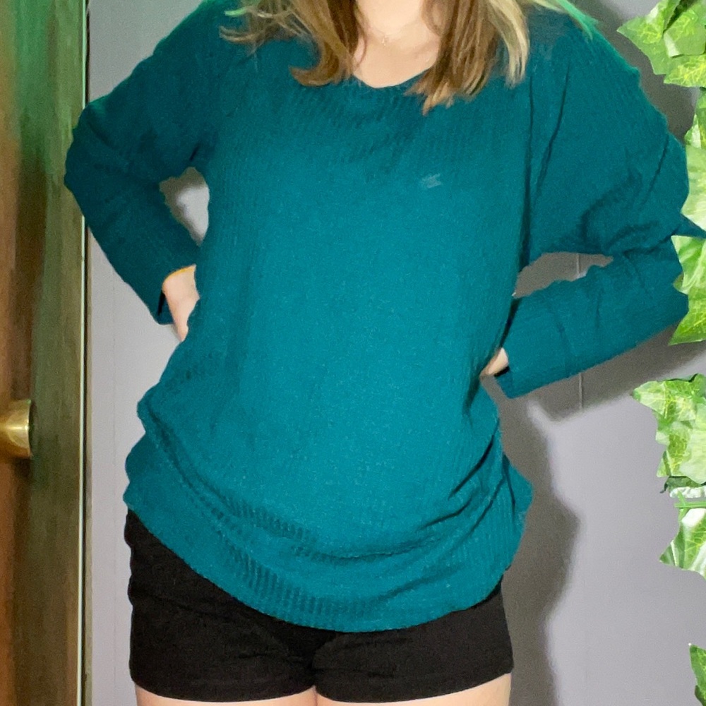 green blue/teal blouse/jacket cardigan